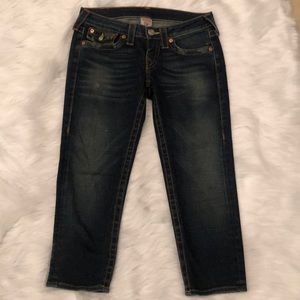 True Religion Stretch Cropped Jeans